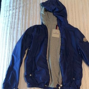 Moncler Rain Jacket- Blue Size 10